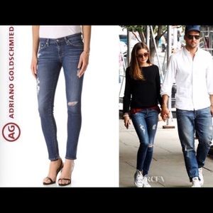 AG Skinny Jeans in a black wash